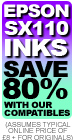 Epson SX-110 Ink- Savings of 80% when you use Disk Depot