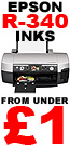 Epson R-340 Ink Carts from Under 80p