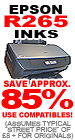 Epson R-265 Ink Cartridges - Save Around 85% with Compatibles