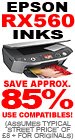 Epson RX-560 Compatible Inks can save you around 85%