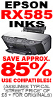 Epson RX-585 Ink- Savings of around 85% when you use Disk Depot