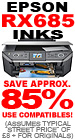 Epson RX-685 Ink- Savings of around 85% when you use Disk Depot